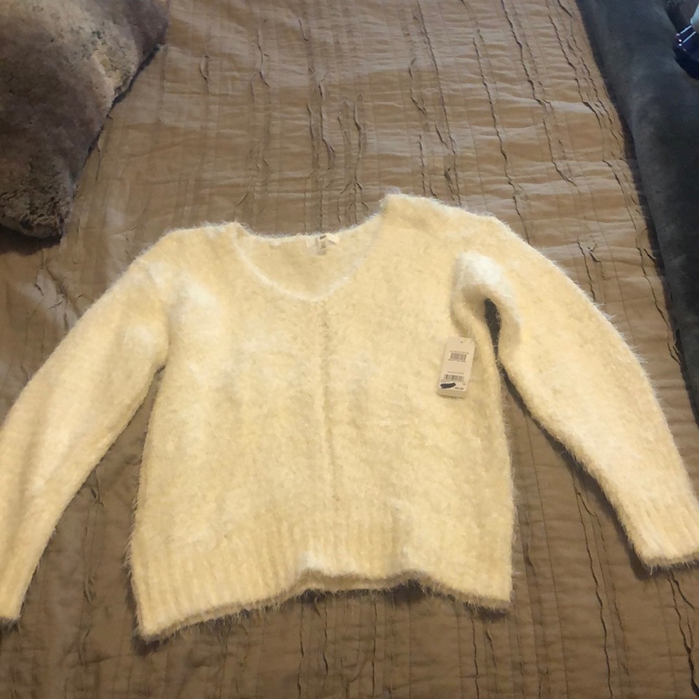 Cream knit sweater